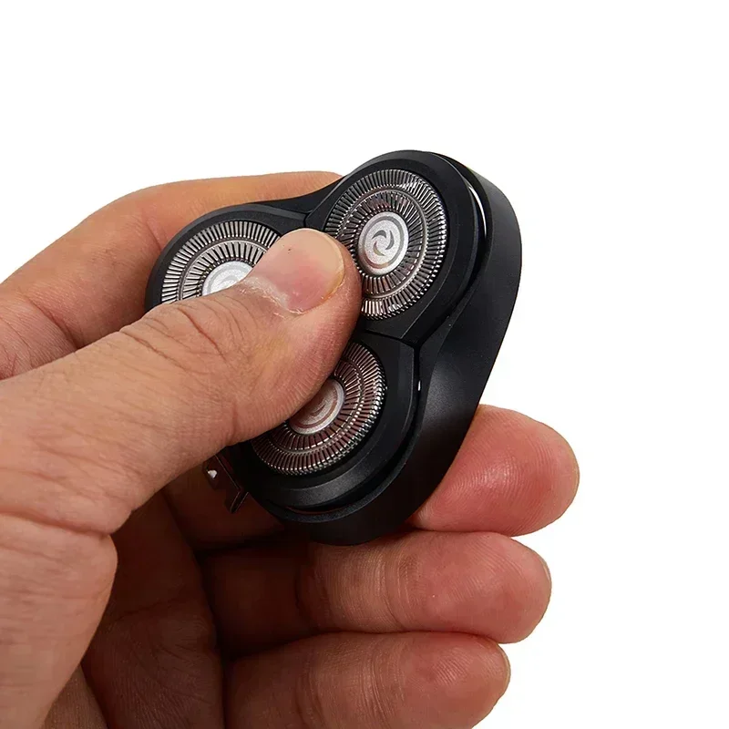 1 Juego de cabezal de afeitadora de Metal para hombre, recortador emergente eléctrico giratorio, cuchilla de afeitar para FS366 367 368 389, cabezales de afeitar de barba de repuesto