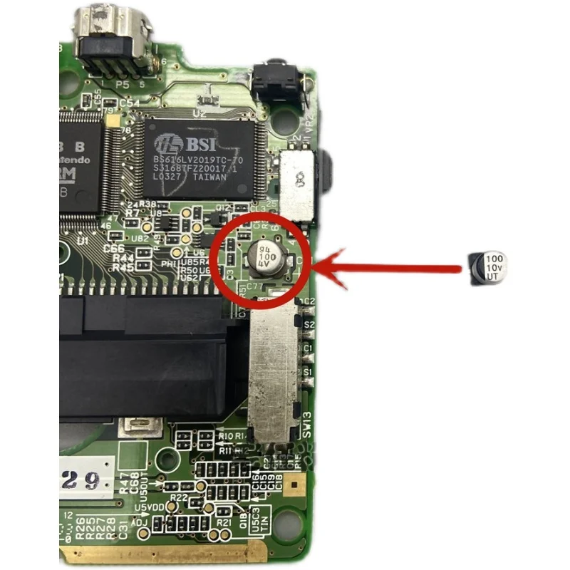 cltgxdd 1 set of FOR GBA mainboard capacitor for maintenance and replacement of GBC GBP GBA SP mainboard capacitor