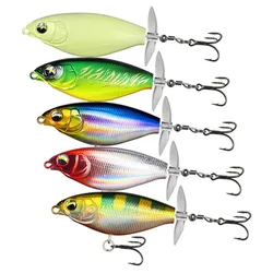 7cm/6g 9cm/11g Surface Bait Propeller Warbler Hardbait Bass Fake Bait Popper Topwater Artificial Bait Hard Plopper Rotating Tail