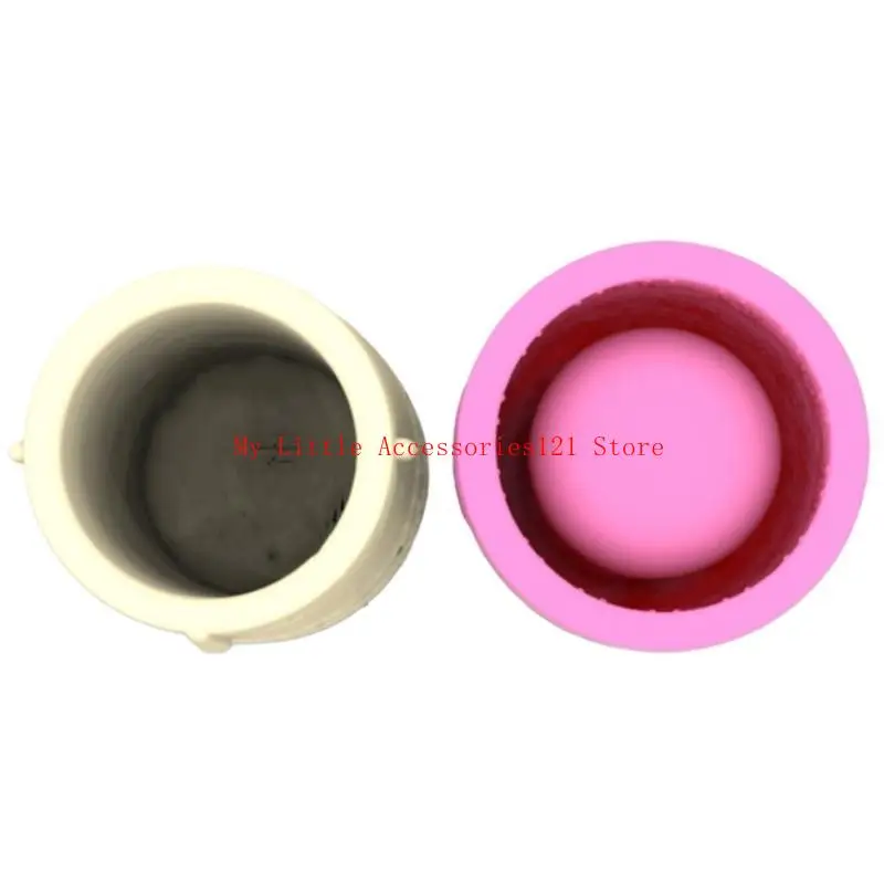 

Мультяшный портрет, украшенный силиконовой формой для цветов, цементные горшки для изготовления пресс-форм