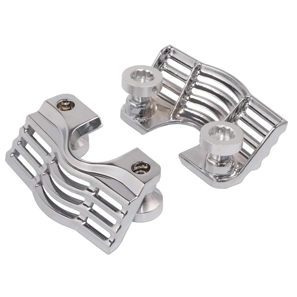 

New Motorcycle Slootted Finned Spark Plug Head Bolt Cover Chrome For Harley Electra Glide Street Glides Road King 1999-2014