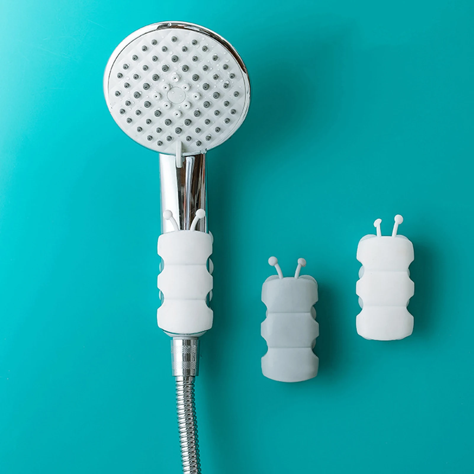 Flexible Shower Head Holder Suction Cup Bracket for Bathroom Wall Mount Silicone Handheld Sprayer Support Durable Tool