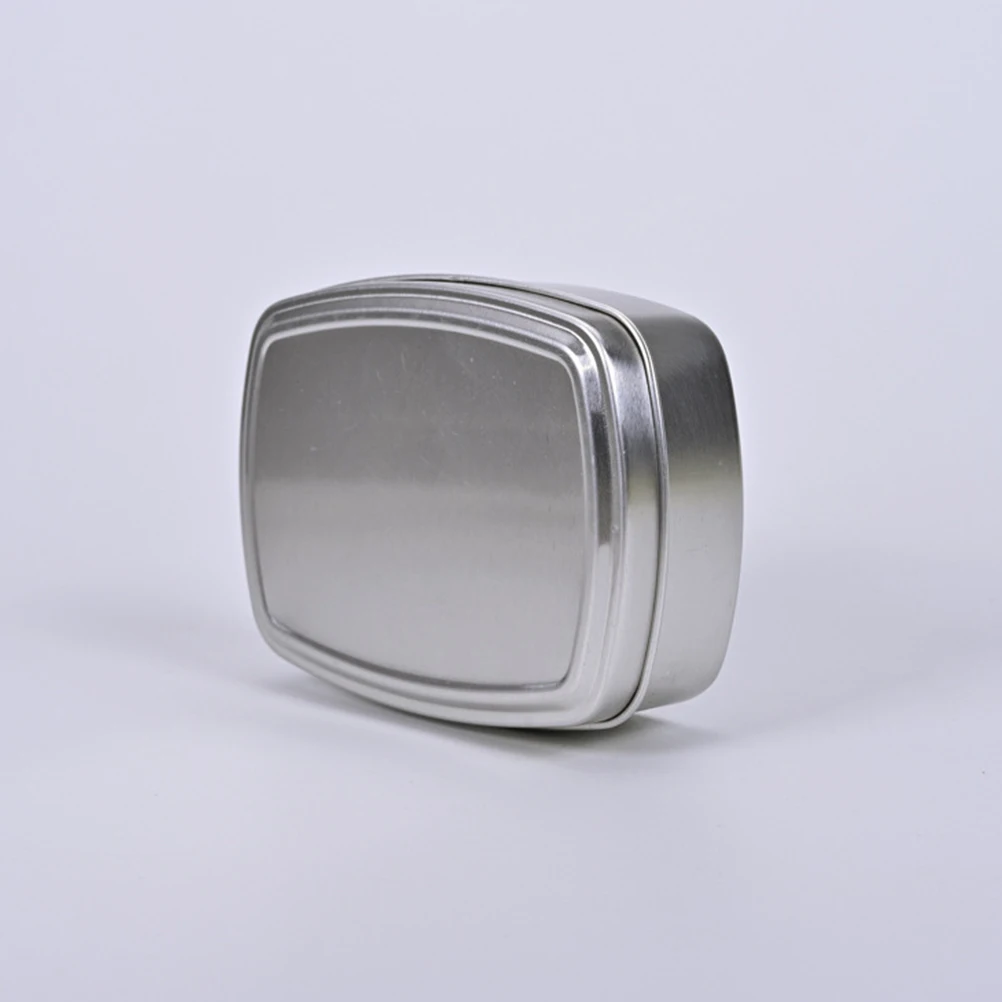 

4pcs 120ml Aluminum Soap Boxes Square Containers Travel DIY Candles Jewelry Cosmetics Small Packing Metal Tins