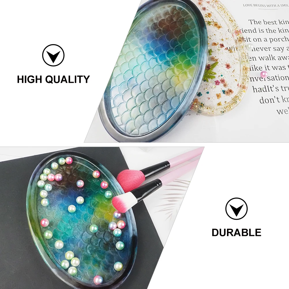 

1Pcs Oval Tray Mold DIY Crystal Epoxy Resin Mold Fruit Plate Snack Storage Casting Tray DIY Crystal Epoxy Mould