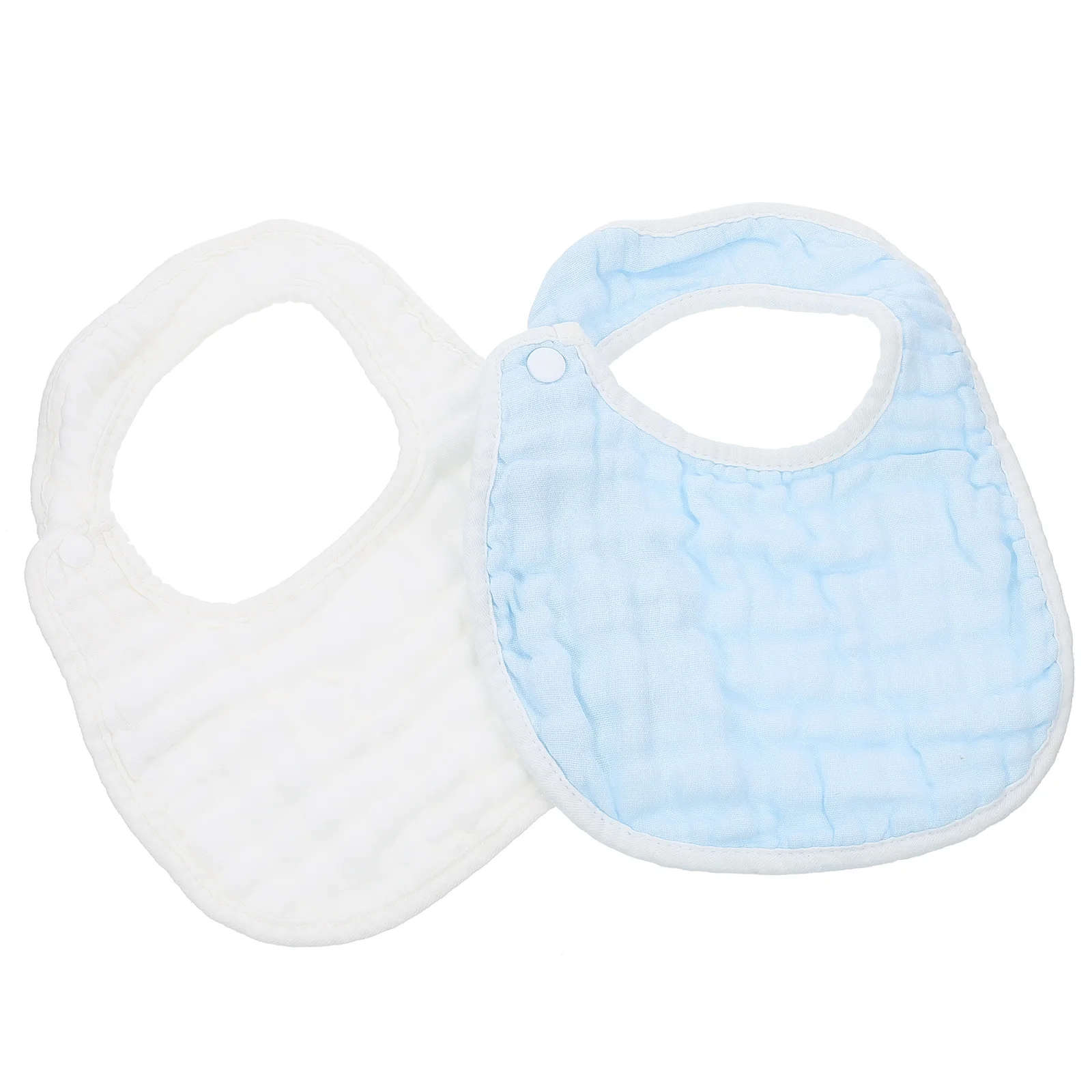 

2pcs Cotton Gauze for Baby Newborn Infant Toddler Drool Protection Lightweight Skin-Friendly U-Shaped 0-6 Months for Kids
