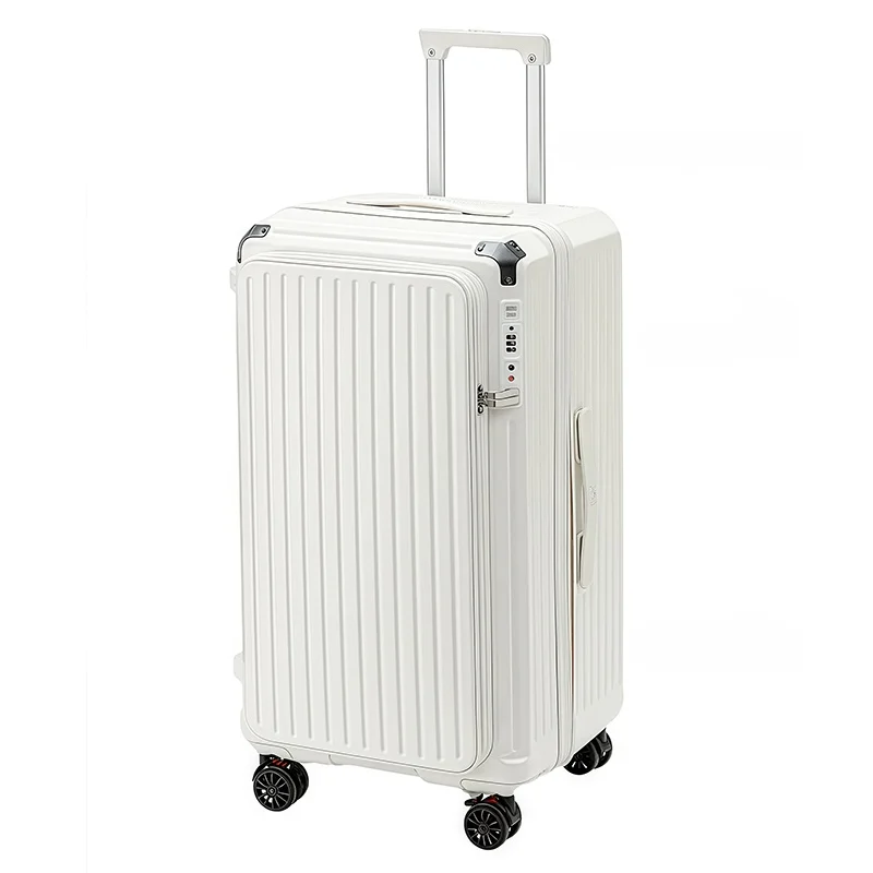 Mala de Viagem Expansível de Grande Capacidade com Tampa Lateral e Haste Retrátil para Homens e Mulheres, 20 Polegadas, Durável