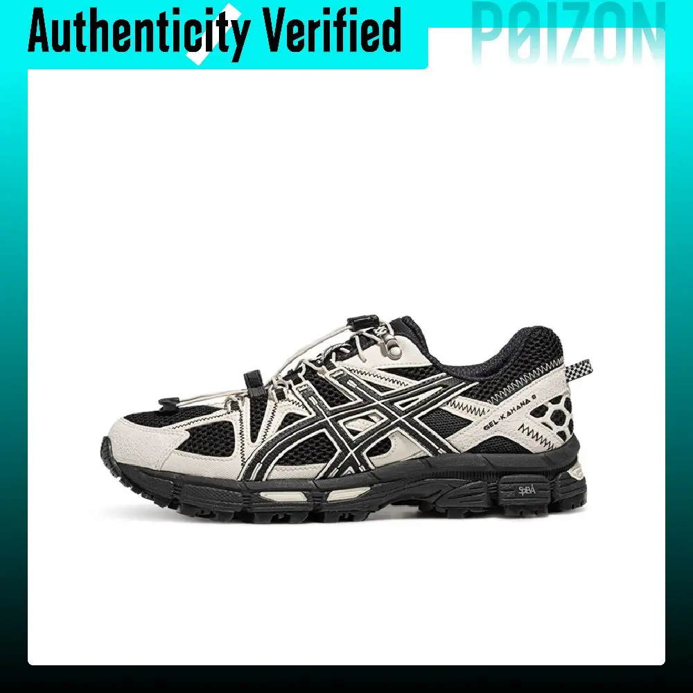 ASICS Gel Kahana 8 FL Textile, Synthetic Leather Breathable Low top Running Shoes Unisex 1203B031-001