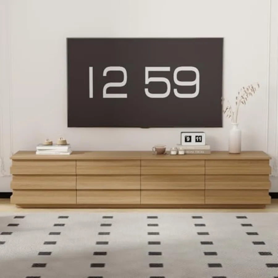 78.7 حامل تلفزيون مخدد مركز ترفيهي أنيق لأجهزة التلفاز حتى 85 بوصة وحدة تحكم تلفزيون حديثة طاولة وحدة تحكم الوسائط لغرفة المعيشة Wo #3