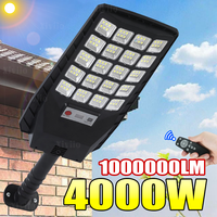 100000LM 4000W Outdoor Solar Lamp 120 Led Super Bright Street Light Motion Sensor Garden Light Remote Control Garage Floodlight