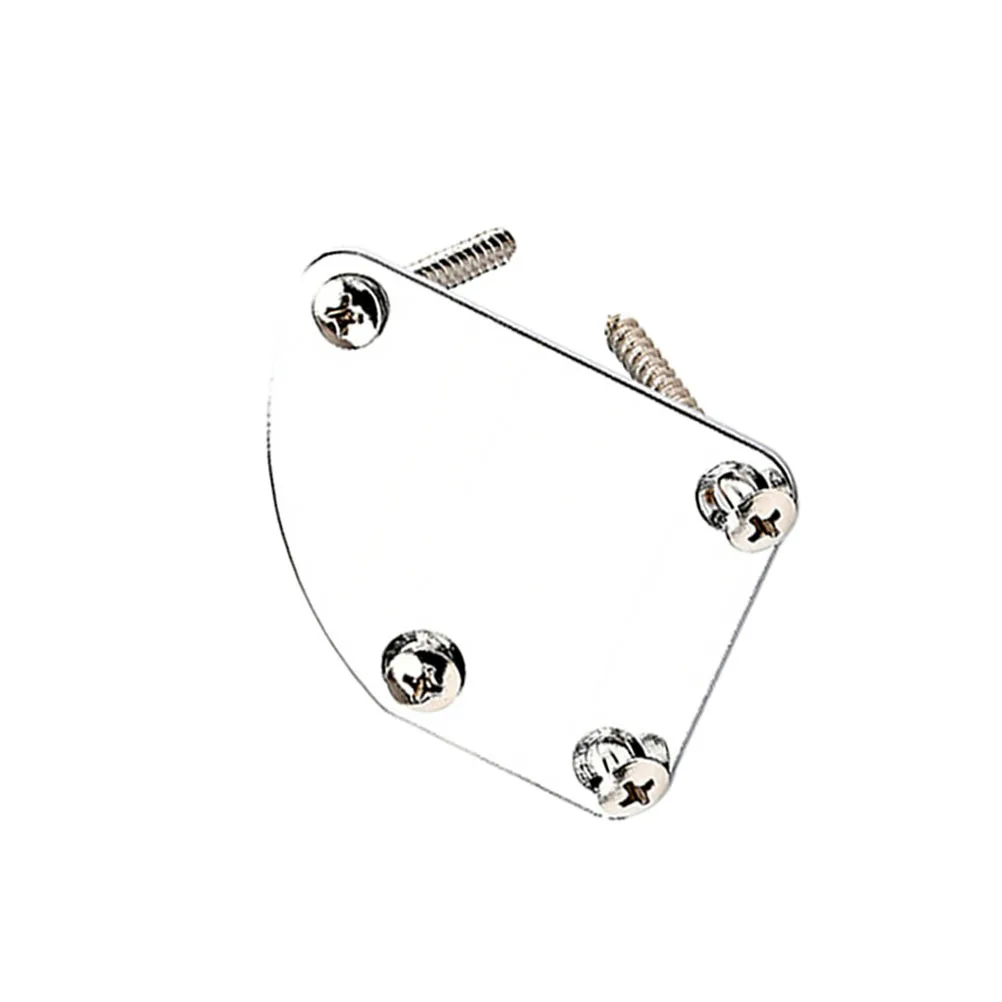 

1Set Metal Guitar Neck Plate Replacement Mounting Screws Durable Neck Joint Plate for Electric Guitar Bass Parts