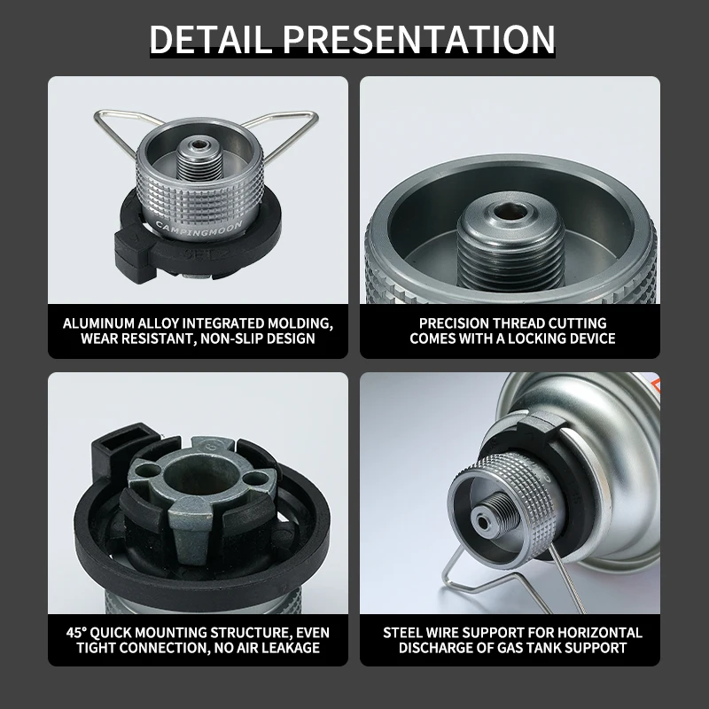 Campingmoon Z10 Outdoor Gas Stove Connector Gas Cartridge Tank Adapter Bracket Gas Converter Camping Hiking Stove Adaptor image 5