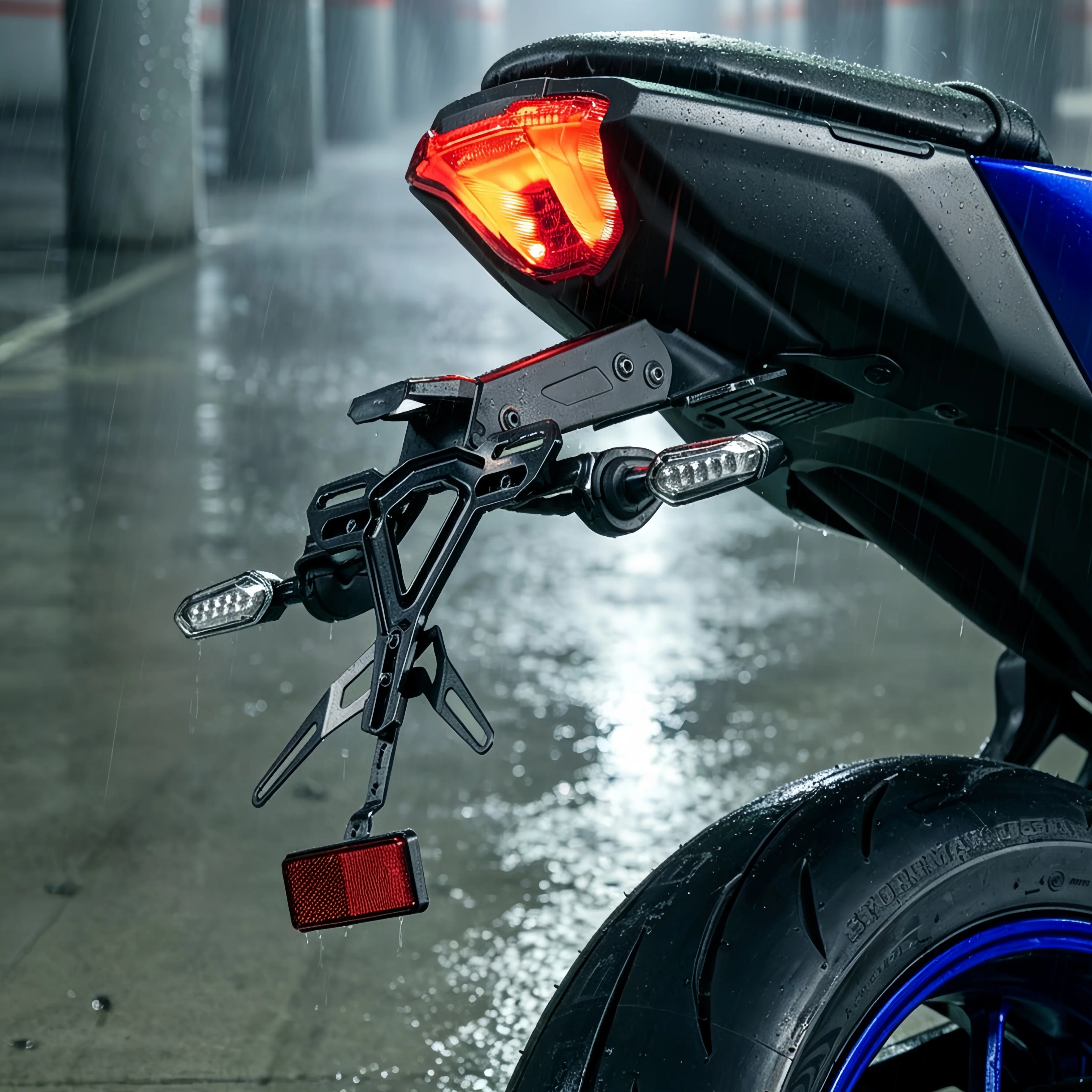 For YAMAHA MT-10 MT-10 SP 2022-2026 Motorcycle Accessories LED license plate holder Tail tidy Rear Fender License Plate HoldeR
