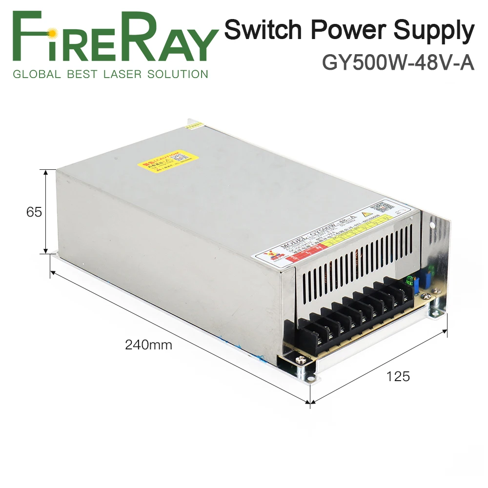 FireRay 500W Switch Power Supply 48V 11A GY500W-48-A for Laser Machine