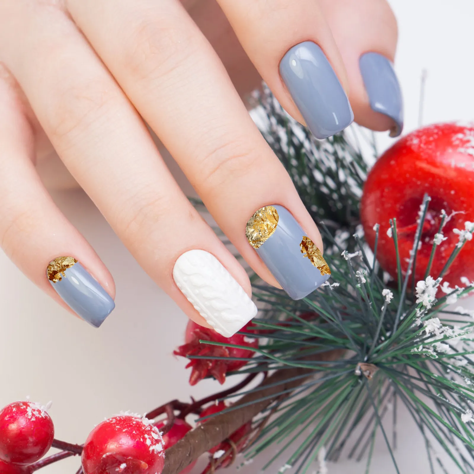 

1Set Charming Gilding Flakes Nail Art Stickers Accessories Perfect for Christmas New Year Parties DIY Nail Art Foil Flakes