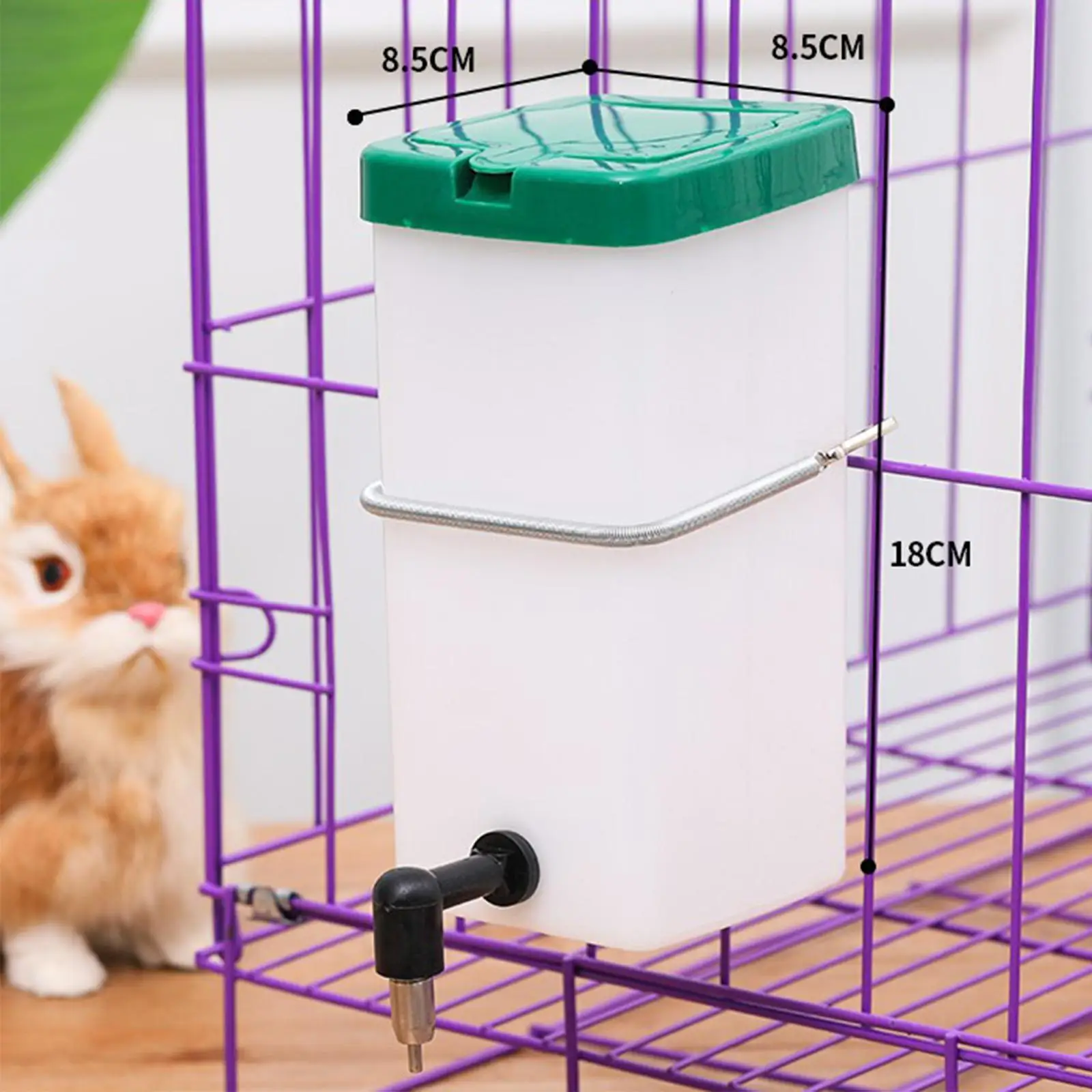 Automatic Rabbit Water Drinker Feeder Water Drinking Dispenser Pet Supplies for Small Pet Quail Chinchilla Hamster Ferret