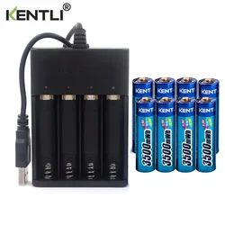 KENTLI 1 5v battery rechargeable batteries with charger dropshipping battery aa  battery for home external battery