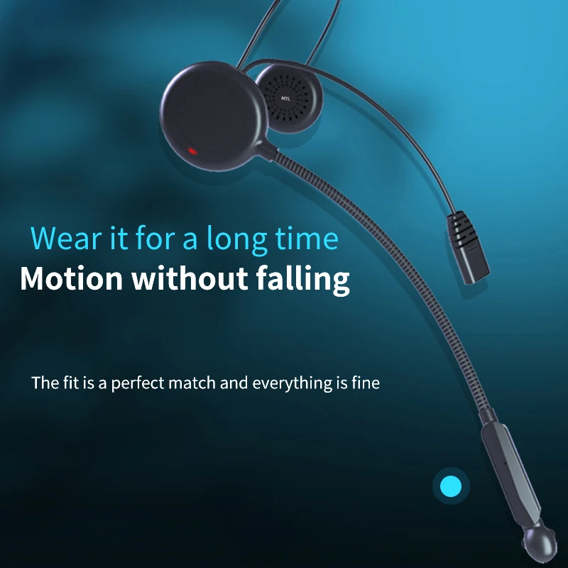 سماعة خوذة دراجة نارية بلوتوث ، سماعات رأس مقاومة للماء ، أزرار كبيرة خارجية ، ملحقات دراجة نارية