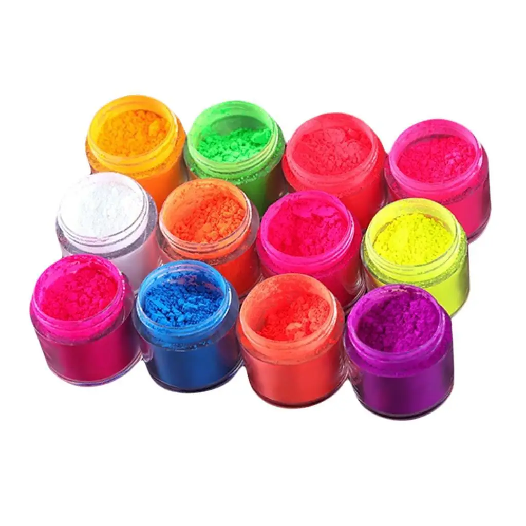 Luminous Nail Pigment Powder DIY Shimmering Acrylic Manicure Tips Powder