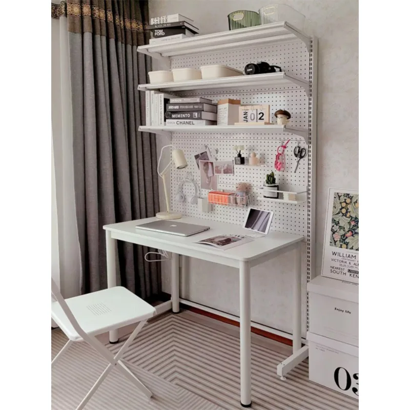 

Hole board bookshelf assembly No punching hardware desk shelf combination Children's metal floor bookshelf