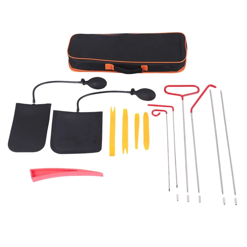 14Pcs Car Door Open Unlock Tool Kit Lock Out Emergency Wedges Air Pump Universal Emergency Kit For Vehicles