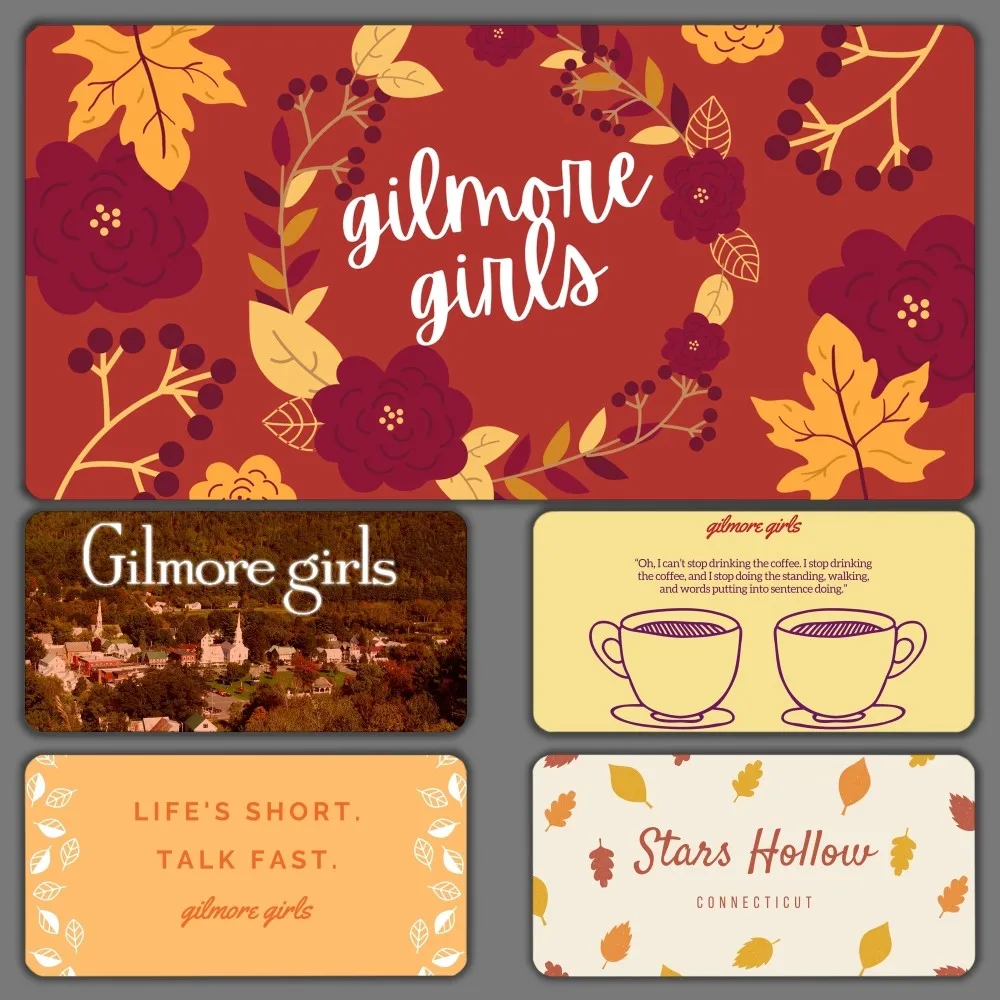 G-Gilmore Girls Mousepad Large Gaming Compute Gamer PC Keyboard Mouse Mat