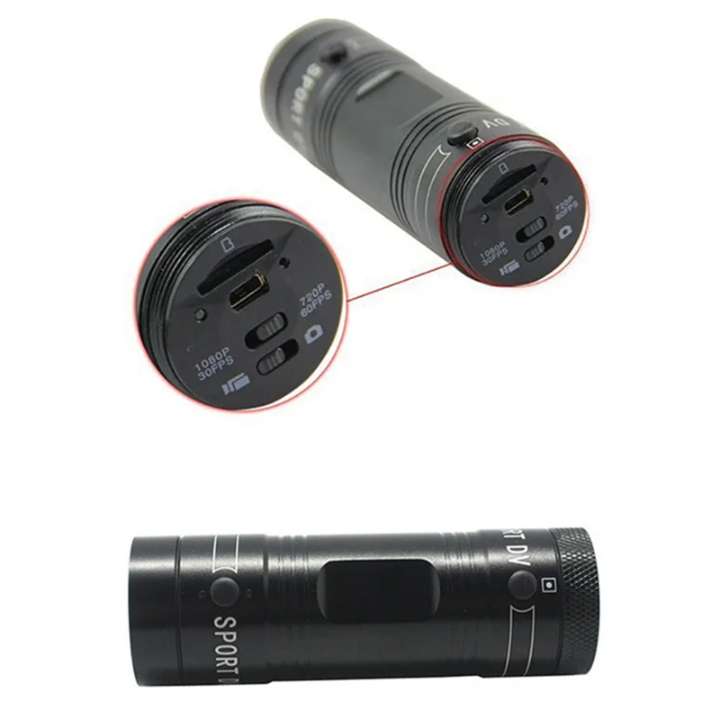 

F9 Mini Sports Camera 1080P 200W Outdoor Riding Motorcycle Helmet Sports DV Camera Video Waterproof Bicycle Camera