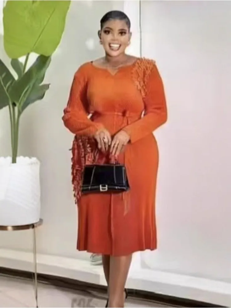 Miyake 2025 automne nouveau plissé bronzant frangé fleur col en v à lacets femmes tenue décontractée