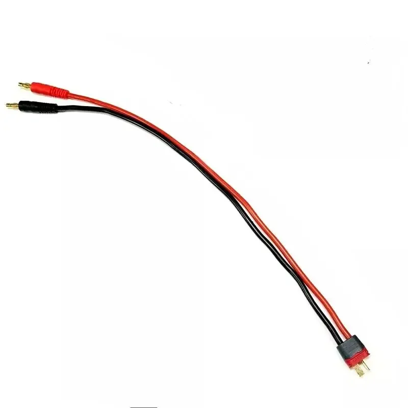 1/2 Pcs Amass T Plug Male to 4.0mm Male Banana Plug Connector Charge Cable Wire Lead 14awg 30cm