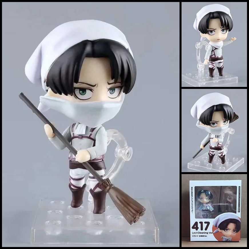 

Hot! Attack on Titan Hange Zoe Erwin Smith Mikasa Ackerman PVC Action Figures Cute Collectible Toy Model for Fans
