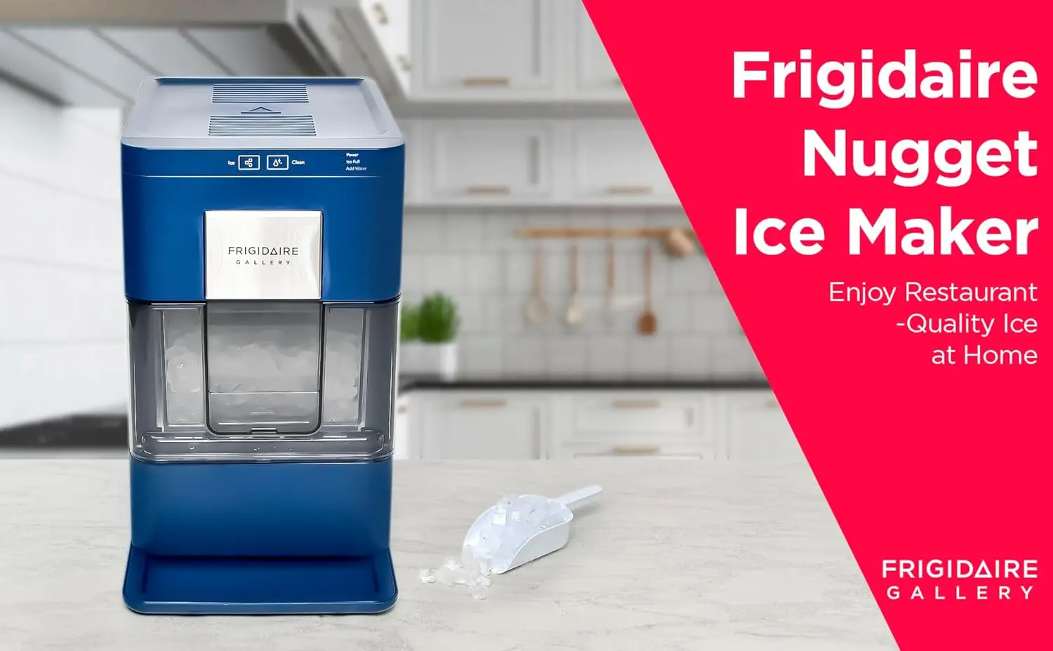 255  Crunchy  Nugget Ice Maker, 44lbs per Day, Auto Self Cleaning, 2.0 Gen, Navy