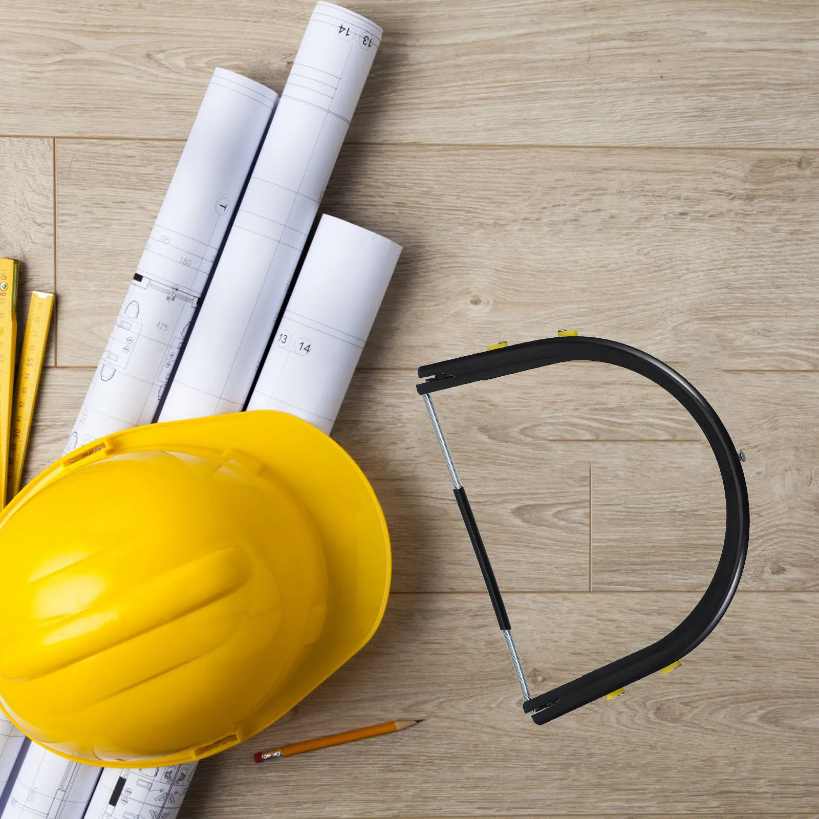 

Heavy Duty Face Cover Adapter Safety Bracket Thickened Pc Grinding Welding Screen Full Brim Hard Hat Shield for Welders