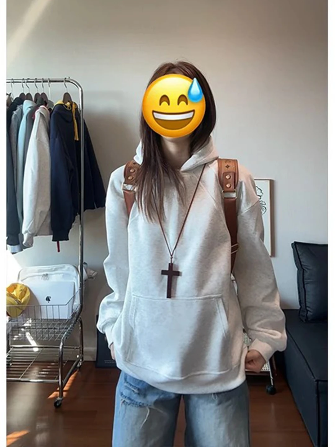 

Мужская толстовка с флисовой подкладкой, свободного кроя, плотная, в американском стиле, повседневная верхняя одежда, удобная, с длинными рукавами, для осени