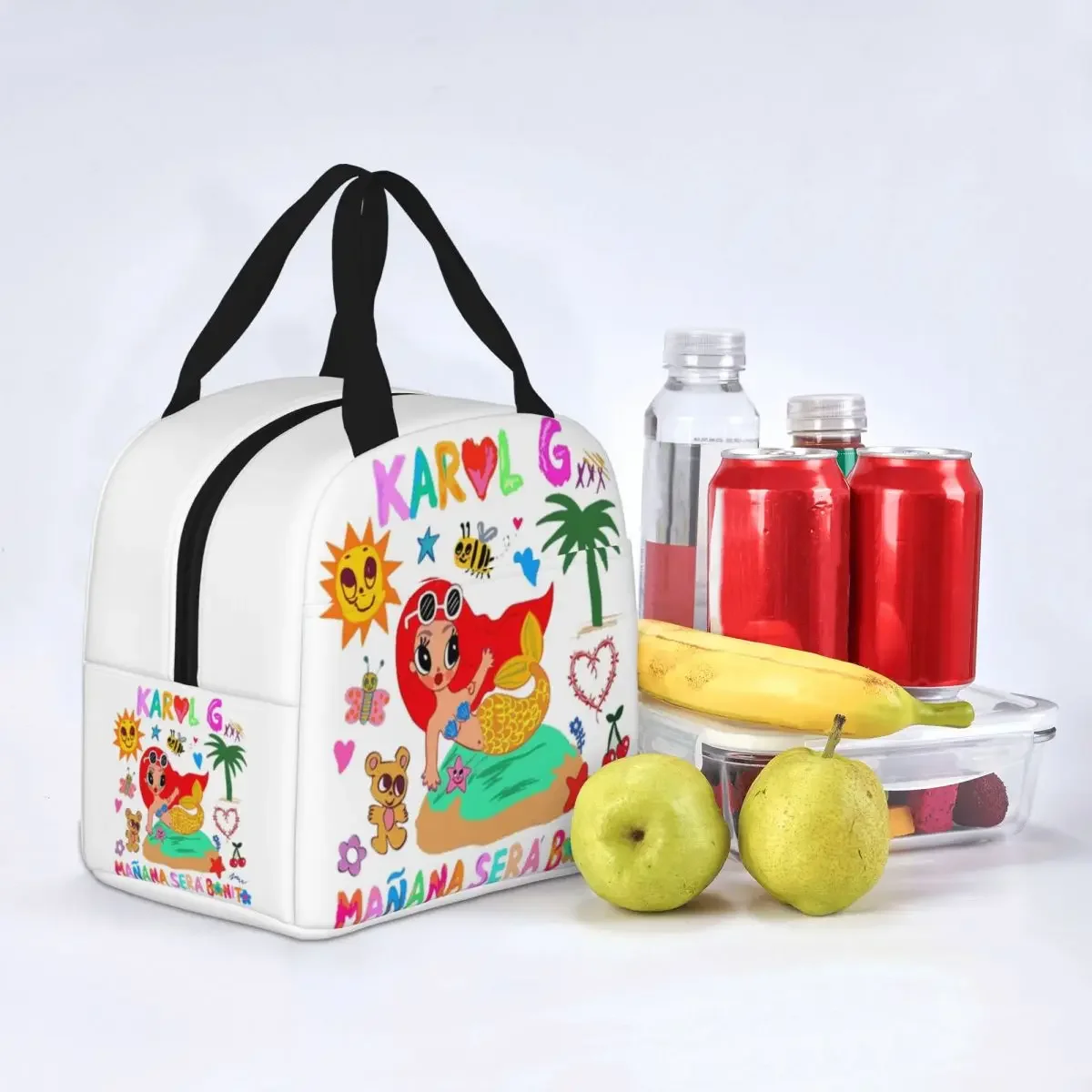 Manana Sera Bonito Inspired Karol G Insulated Lunch Bag Cooler Bag Lunch Container Leakproof Lunch Box Men Women Beach Travel