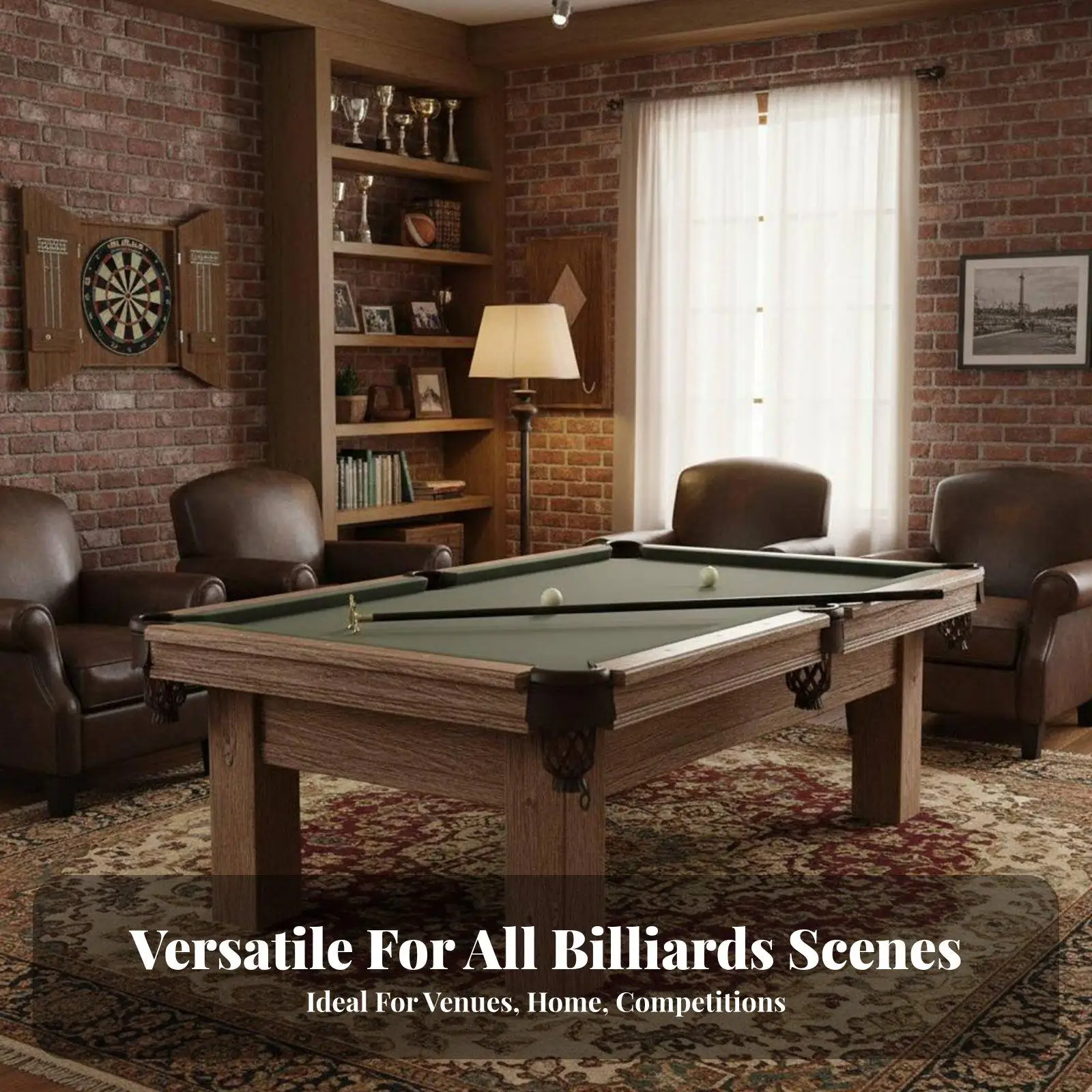 Billiard Bridge Aids Pool Cue Rest Extends Reach Pool Bridge for Professionals, Club Members, Recreation Center, Bar, Taverns