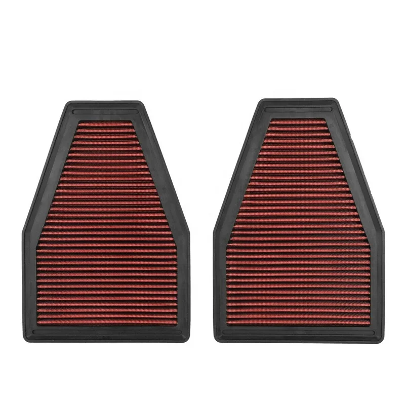 

For 2012-2019 Porsche 911 3.4/3.8L 2x Reusable High Flow Drop In Air Filter Red