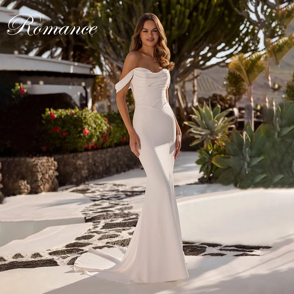 

Элегантное свадебное платье русалки без бретелек с бисером и жемчугом с открытыми плечами и открытой спиной, плиссированное свадебное платье Vestidos De Novia по индивидуальному заказу