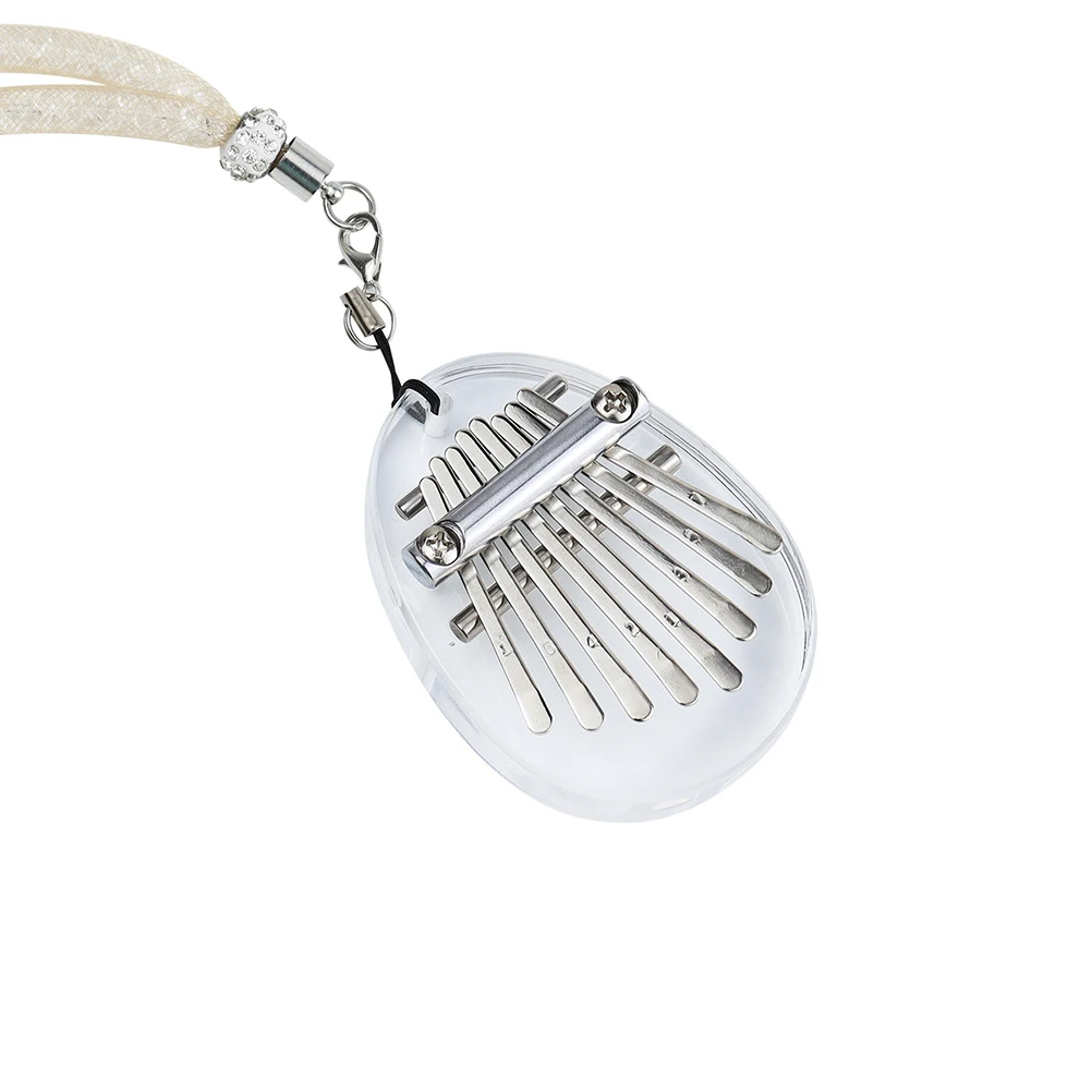 

Thumb Transparent Piano for Keyboard Mini Finger Eight Note Acrylic Kalimba Clear