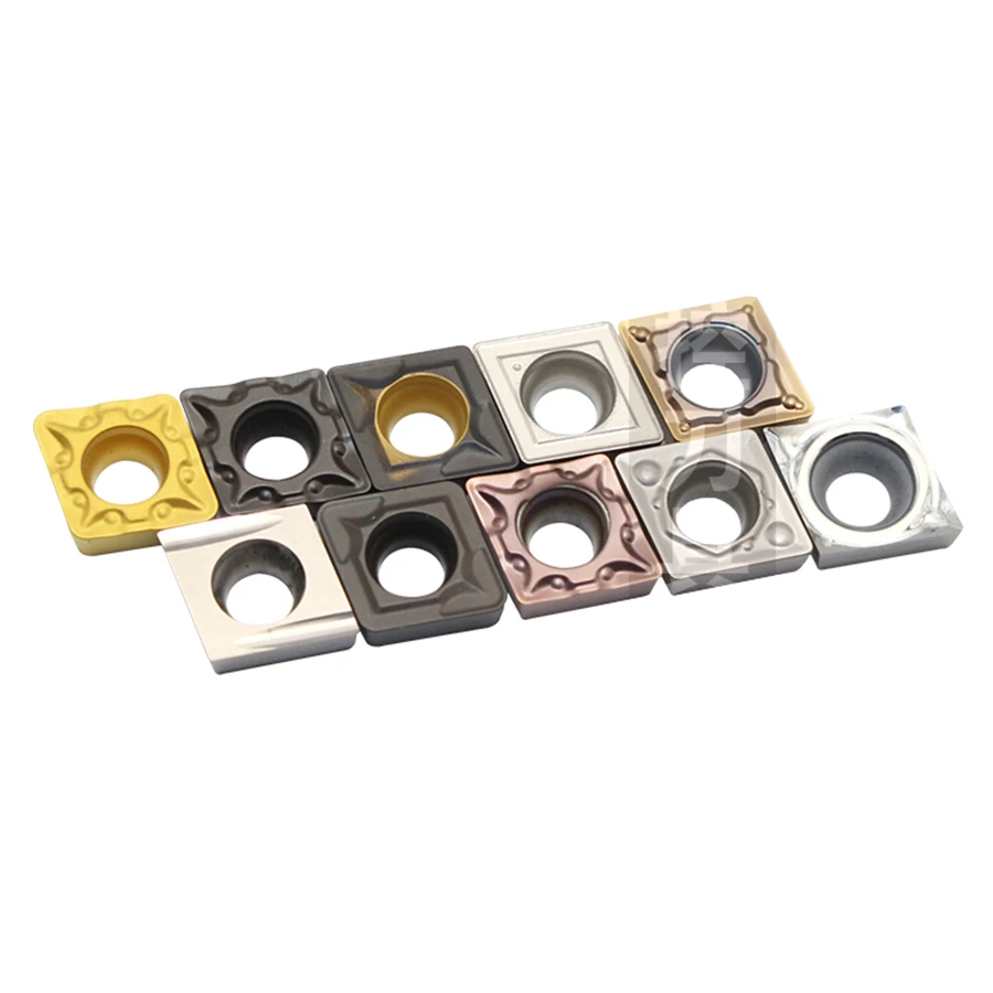 Herramienta de torneado interno de carburo de inserción de corte de torno CNC, piezas de acero inoxidable, aluminio, hierro fundido, CCMT060204 CCMT060208