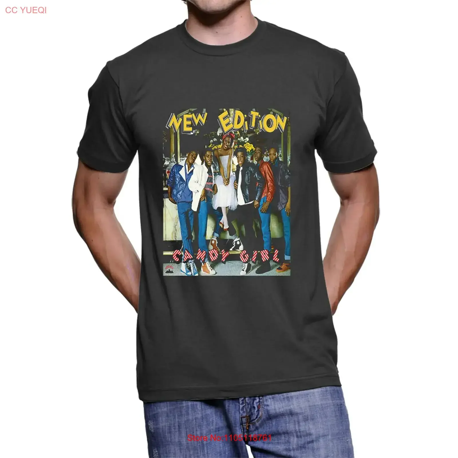 The new edition of book is thrilling black color t shirt vintage Washed Top For Everyday Wear Breathable Casual Soft homme