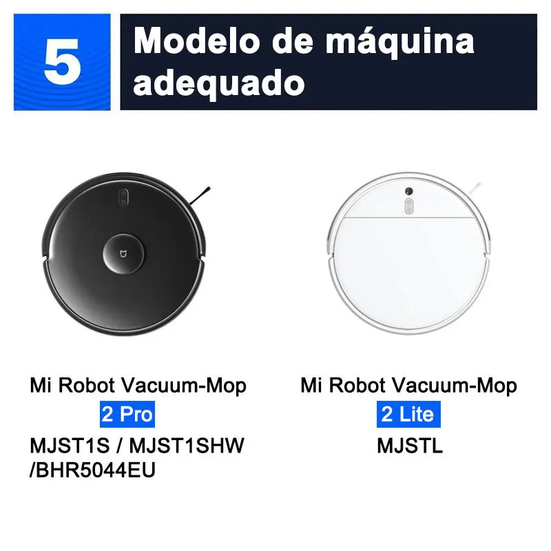 For Xiaomi Mi Robot Vacuum-Mop 2 Pro/Lite MJST1SHW MJSTL Hepa Filter Mop Cloth Main Side Brush Mijia Vacuum Cleaner Accessories