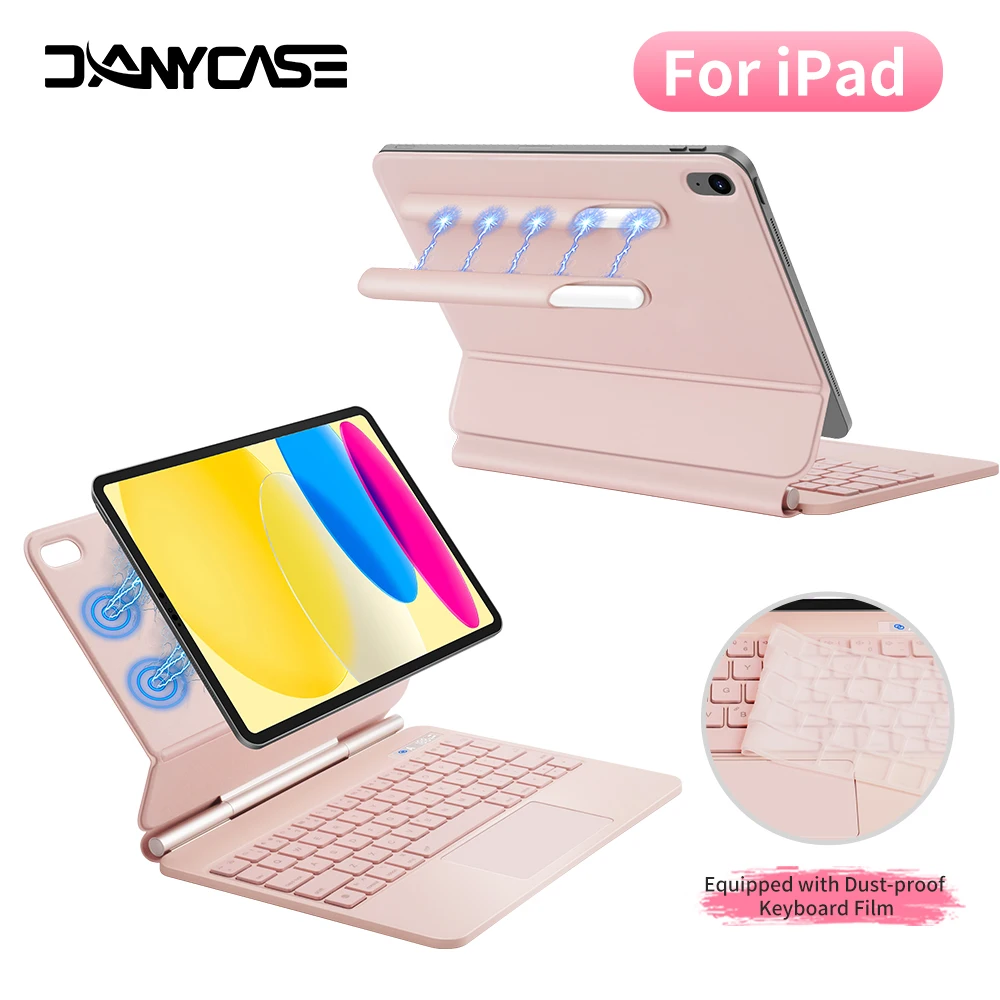 

2025 Magic Keyboard for iPad 10th Generation iPad Air11 2024 M3 M2 iPad Pro 12.9in iPad Air4 5 10.9 A16 Trackpad Smart Keyboard