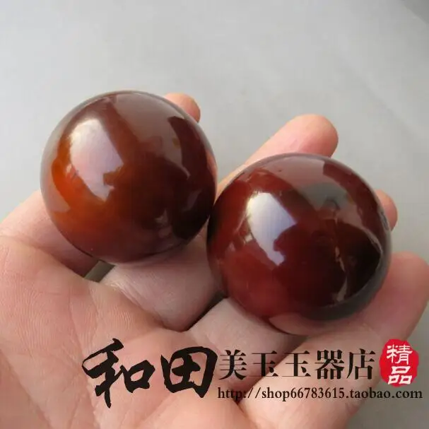 

86.5g antique miscellaneous horn handle playing handball hand piece wenwan horn fitness ball pair 40mm