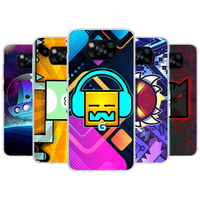 Geometry Dash Game Phone Case For Xiaomi Poco X3 Nfc X4 Gt X5 Pro M5S M4 M3 M2 F5 F4 F3 F2 F1 Mi Note 10 Fundas Shell