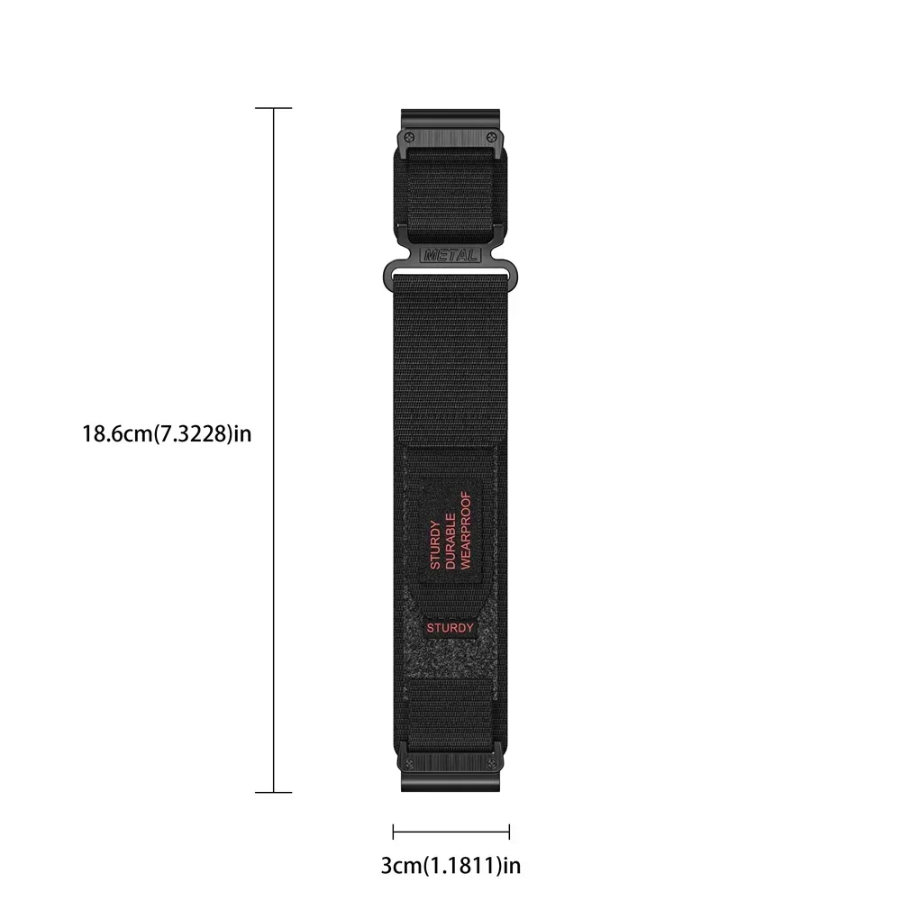 나일론 스포츠 스트랩, 가민 페닉스 7X 프로 6X 5X 8X 8 플러스 택틱스 7 아몰레드 에픽스 프로 51mm 엔듀로 2 퀵핏 26mm 릴리스 밴드, 22mm