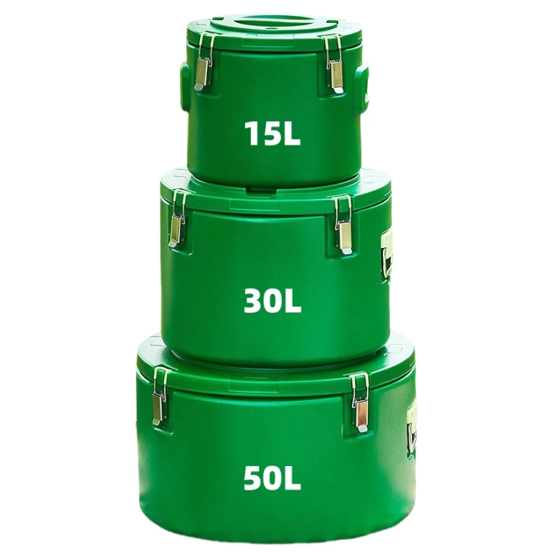 

Commercial and Household Large Hot Pot Food Insulator Double Wall Insulation Food Insulator Set 3pcs 15/30/50 L