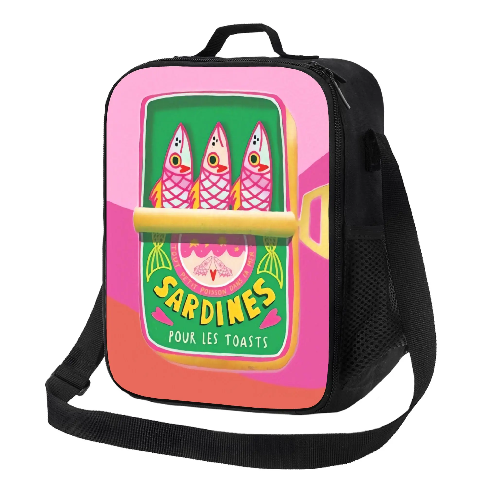 Sardine-Themed Tote Bag Suitable for Office, Travel Business Commutes, And Everyday Casual Use Not Intended Food Contac