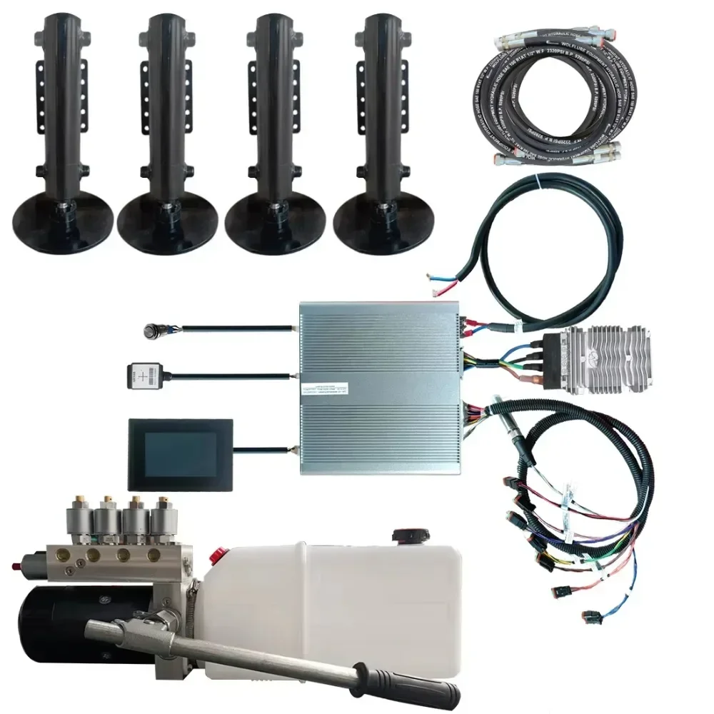 Multistage Telescopic Automatic Leveling System Caravan Hydraulic Outrigger Telescopic Cylinder