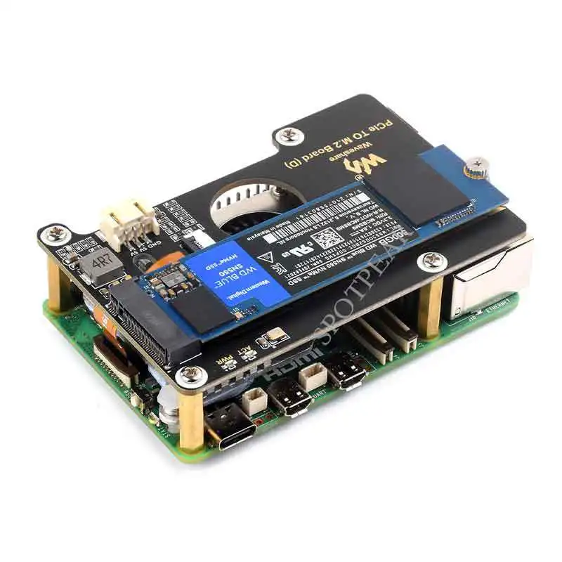 

Raspberry Pi5 Solid State DrivePCIEExpansion board TurnM.2 NVME SSD Pi5 2280-2242-2230