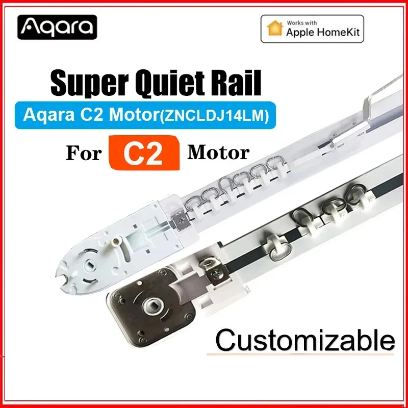 For Aqara C2 Motor Zigbee 3.0 Super Silent Electric Curtains Track Cornice Rail Rod  Aqara Home Automatic Curtain Control System