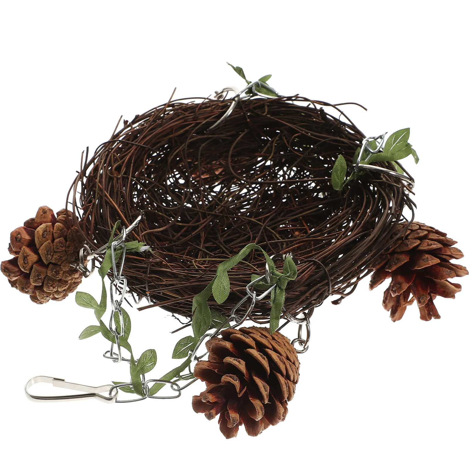 

Natural Rattan Bird Nest Small Medium Large Parrot Swing Hanging Perch Comfortable Resting Bed Rattan Bird Nest